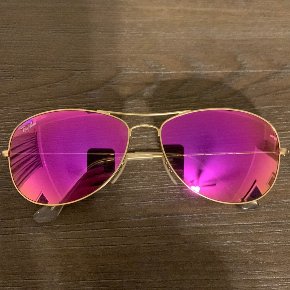Ray ban pink mirror sunglasses